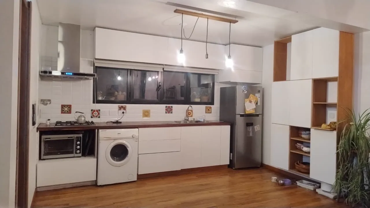 Cocina con lavadero integrado